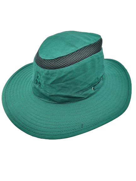 Cotton Canvas Wide Brim Vented Hat