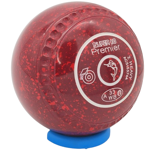 Greenmaster Super 10 Size 2 Gripped Maroon/Red