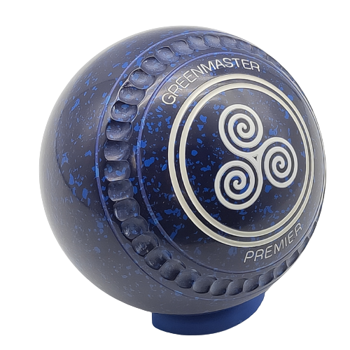 Premier Size 4 Dark Blue/Blue Swirl Logo - Dimpled