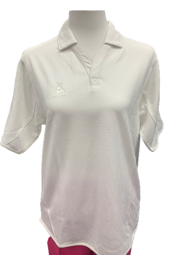 White Ladies Short Sleeve Polo Shirt