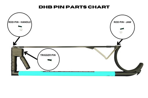 [696DHBZ Rod Pin & Clip - Handle end] DHB Rod Pin & Clip - Handle end