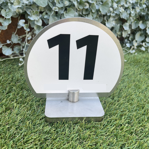 [490 Rink Number on Stainless Steel Base] Rink Number on Stainless Steel